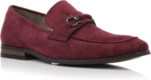 Ferro Aldo Demitri MFA19683 Classic Moc-Toe Penny Loafers with Decorative Buckle