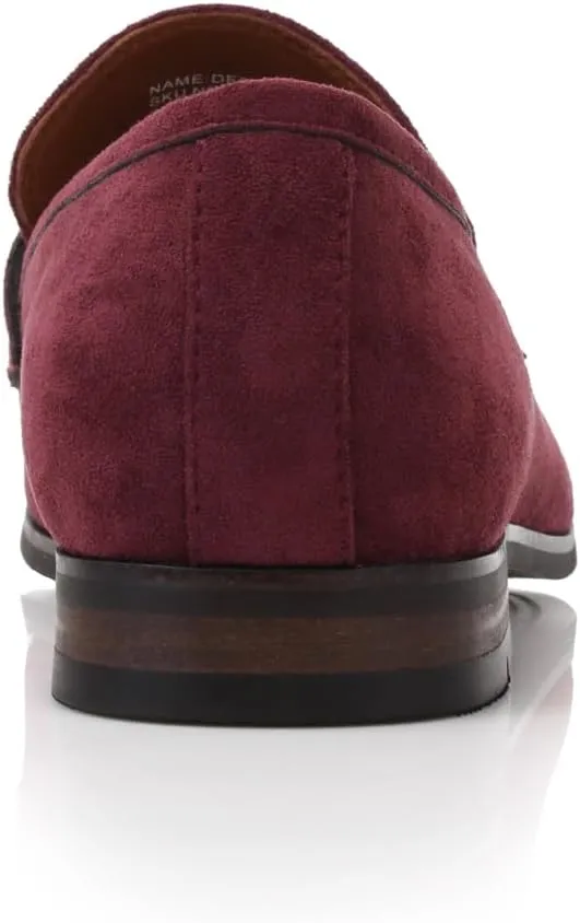 Ferro Aldo Demitri MFA19683 Classic Moc-Toe Penny Loafers with Decorative Buckle