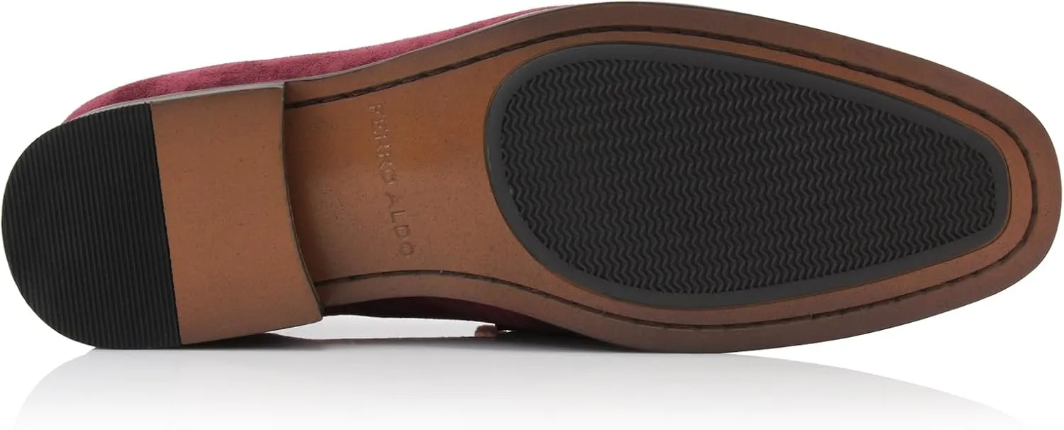 Ferro Aldo Demitri MFA19683 Classic Moc-Toe Penny Loafers with Decorative Buckle