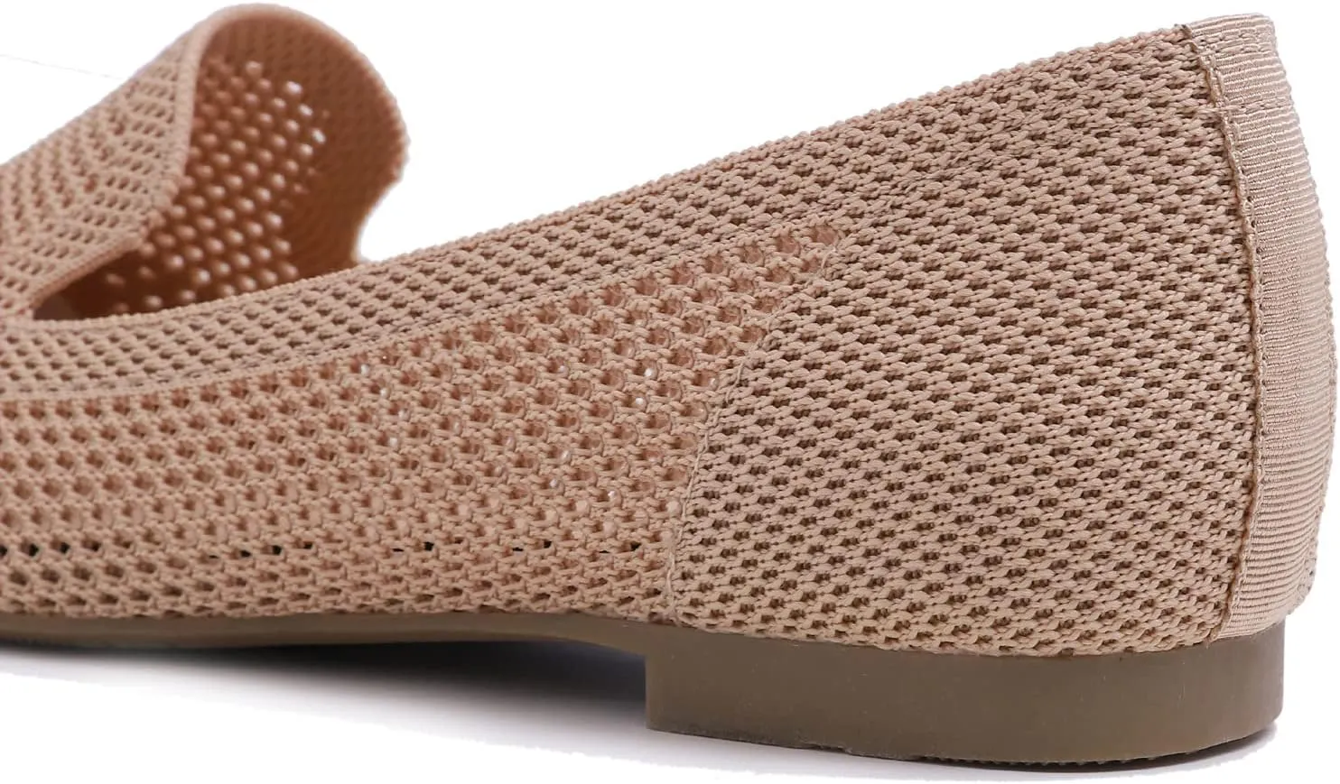 Feversole Women's Woven Fashion Breathable Knit Flat Shoes