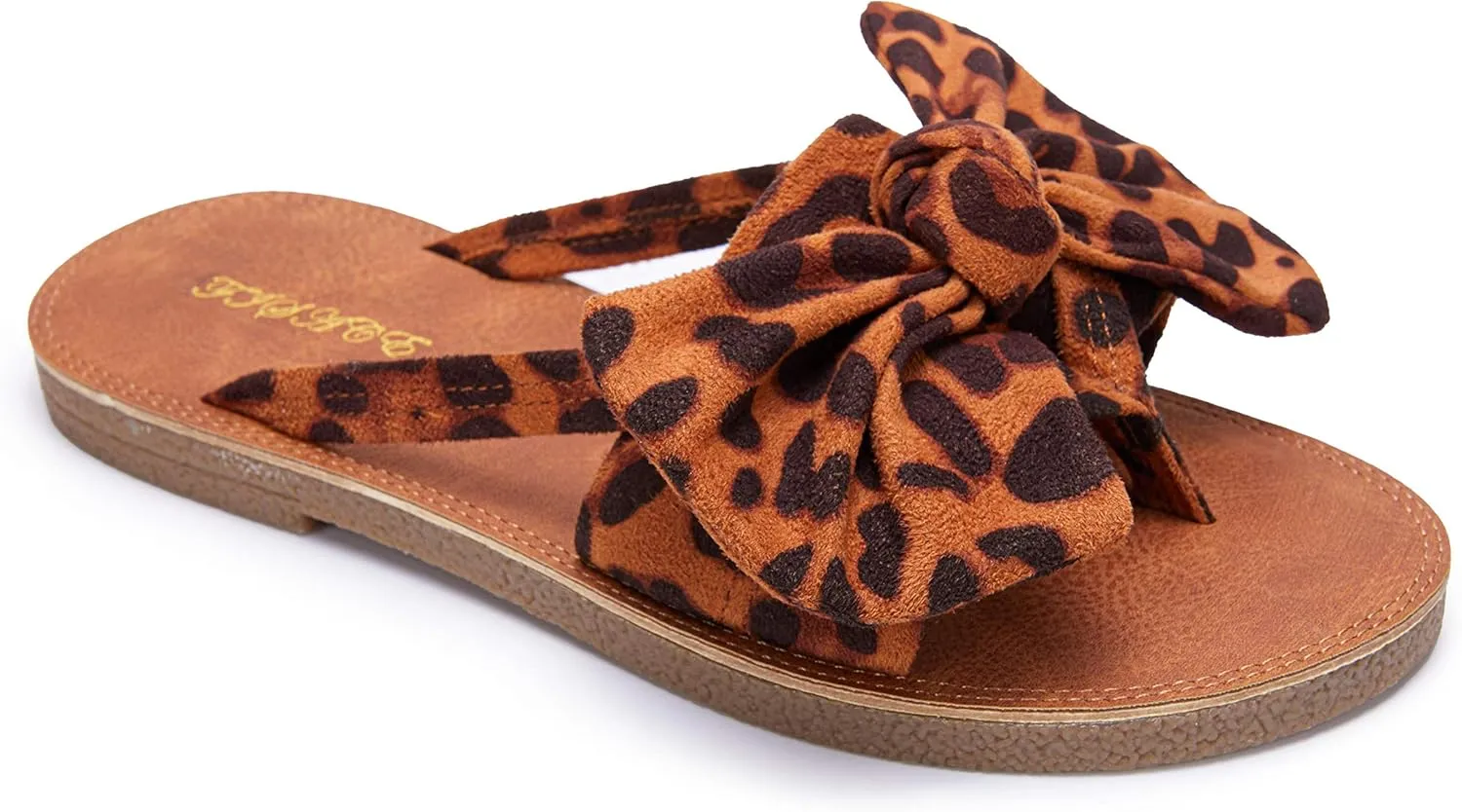 FISACE Womens Slip On Flip Flops Ring Toe Strappy Summer Gladiator Flat Sandals