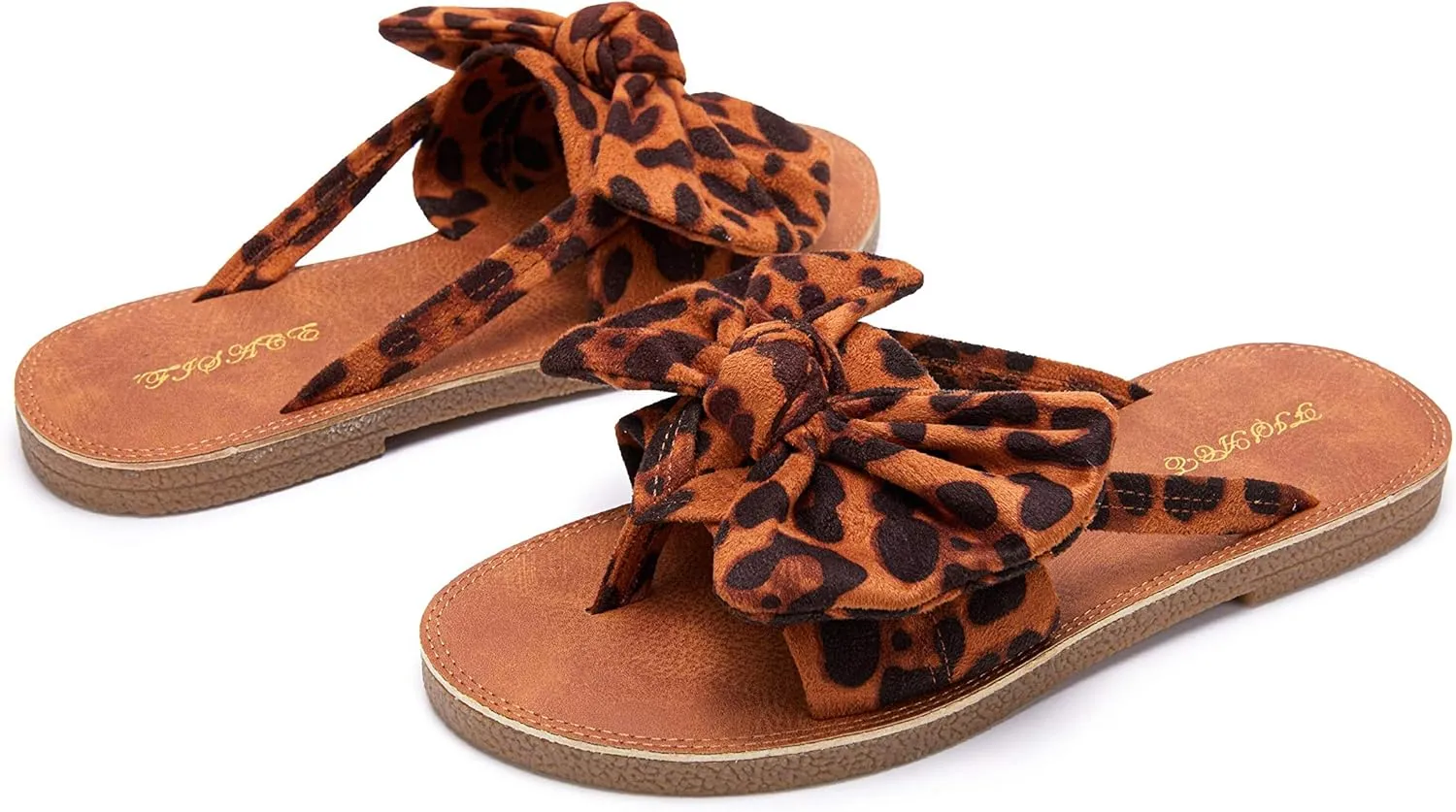 FISACE Womens Slip On Flip Flops Ring Toe Strappy Summer Gladiator Flat Sandals