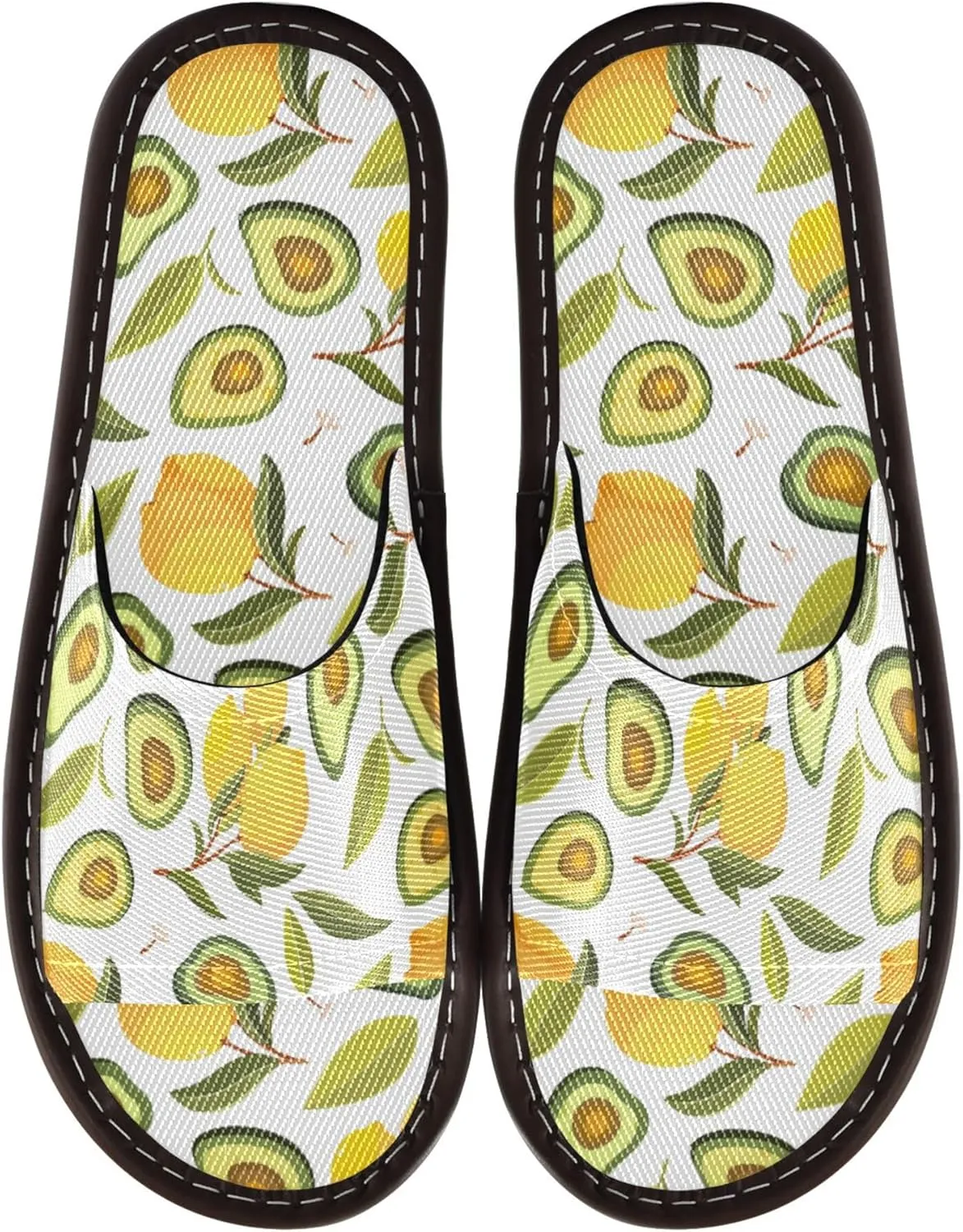 Fisyme Slippers for Women Men Slip-On Open Toe Indoor Outdoor House Shoes Home Slipper