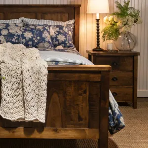 Flat Panel Bed - Stained