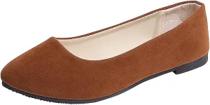 Flat Shoes for Women Slip On Comfortable Walking Ballerina Shoes Ladies Cute Ballet Flats Pumps Low Wedge Dolly Shoes