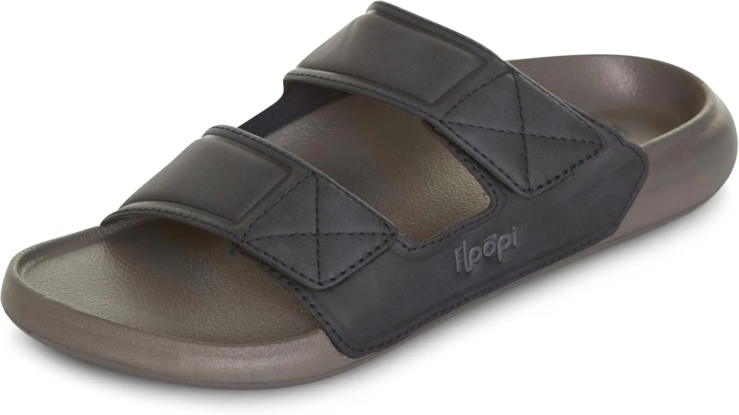 Floopi Flip Flops for Men with Double Straps Men Beach Sandals With Heal and Arch Support Comfort Fit Men Slides with Indoor & Outdoor Anti Skid Soles
