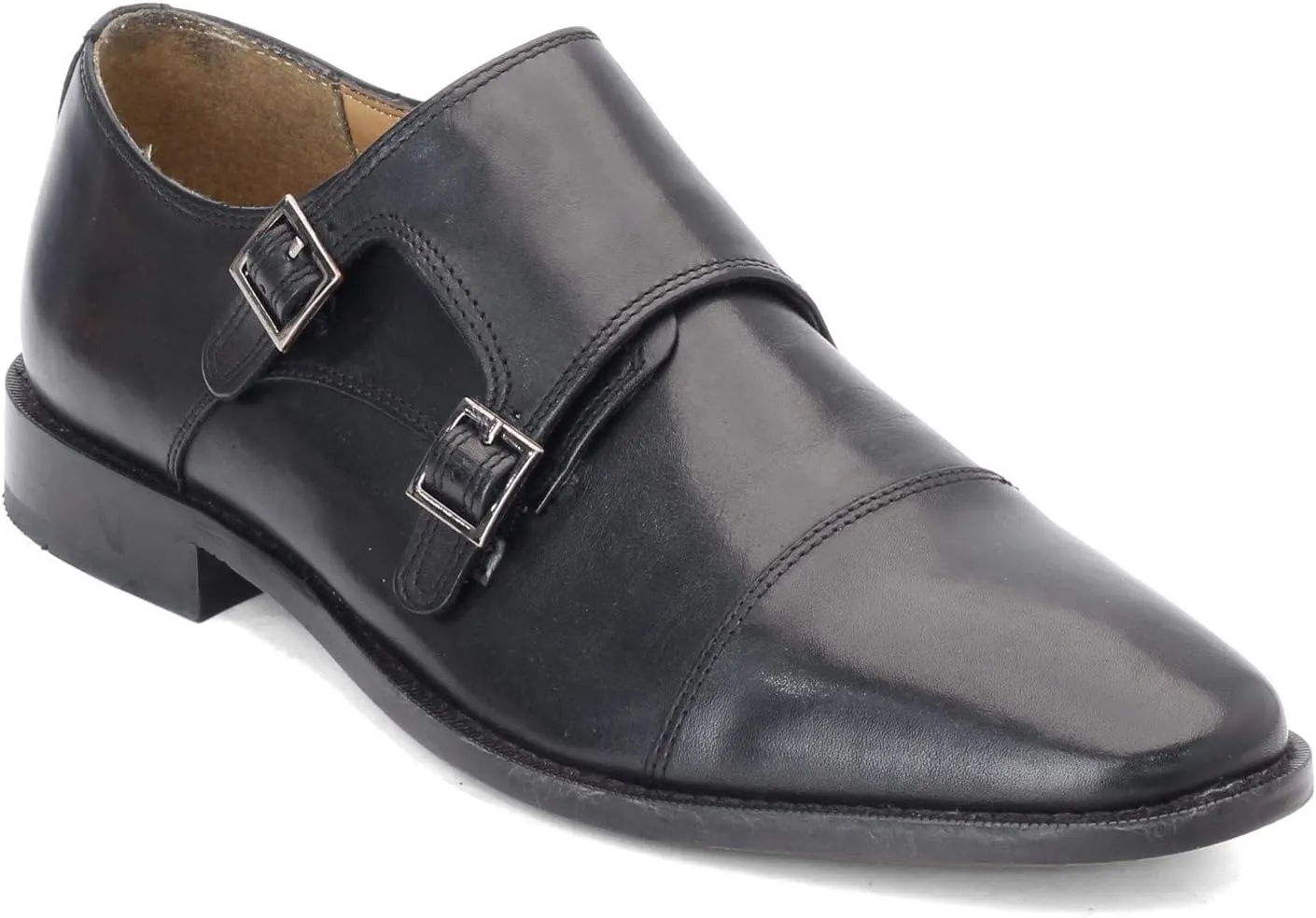 Florsheim Men's Montinaro Double Monk Strap Slip On Dress Shoe