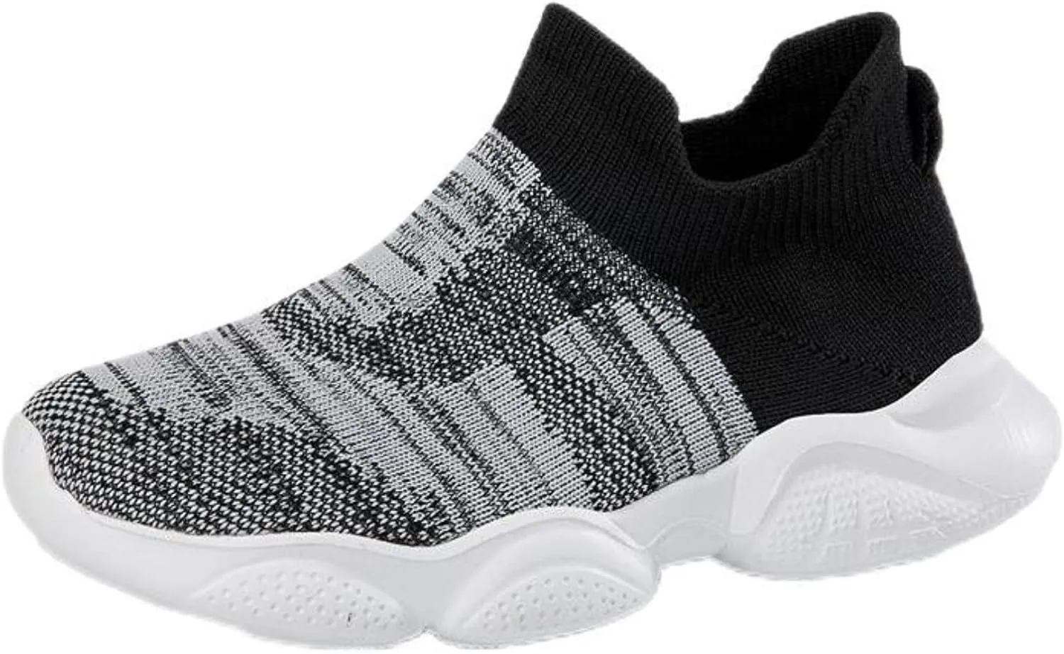 FUNCOS Toddler Shoes Boys Girls Slip-On Sneakers with Arch Support – Breathable Knit Athletic Shoes, Lightweight Flexible Sole for Kids