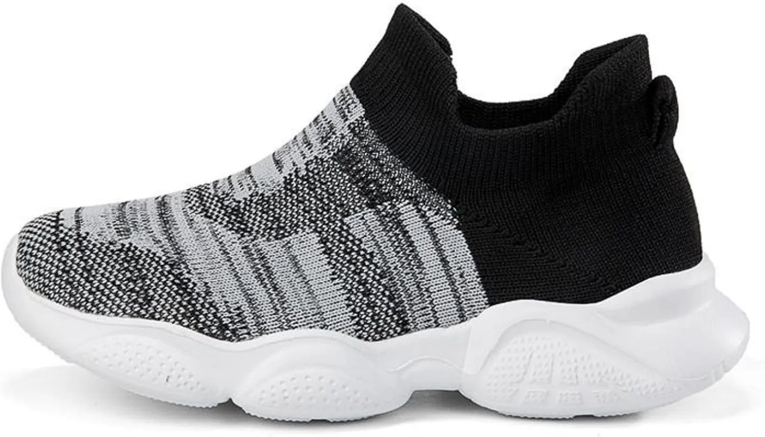FUNCOS Toddler Shoes Boys Girls Slip-On Sneakers with Arch Support – Breathable Knit Athletic Shoes, Lightweight Flexible Sole for Kids