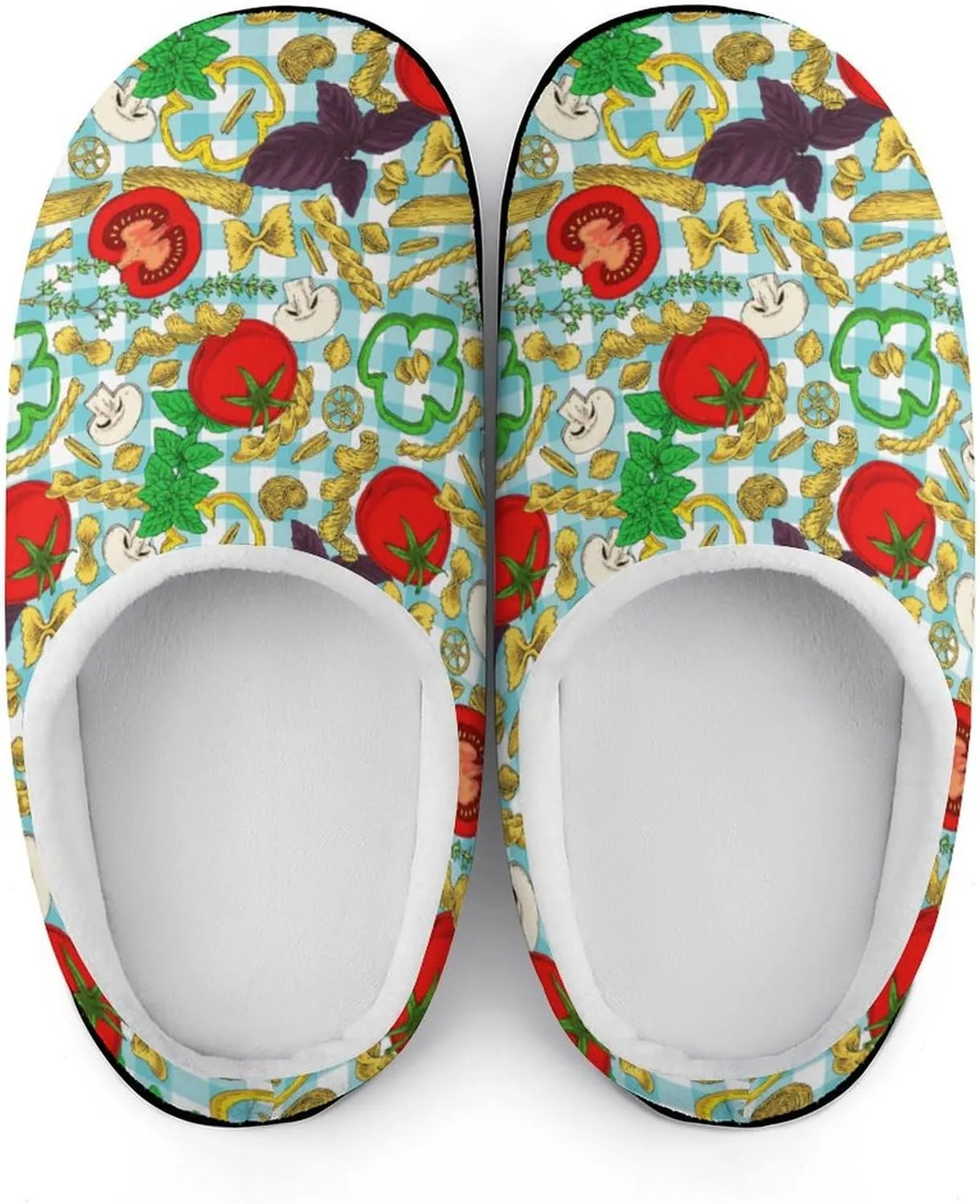 Game Print Halloween Slippers For Women Warm Memory Foam Cotton Clog House Slippers Slip-On Shoes Indoor Outdoor