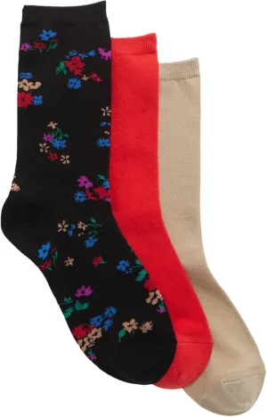 GAP Women's Original Solid Core Crew, 6-Pack Adult Socks, Soft & Stretchy, Comfortable