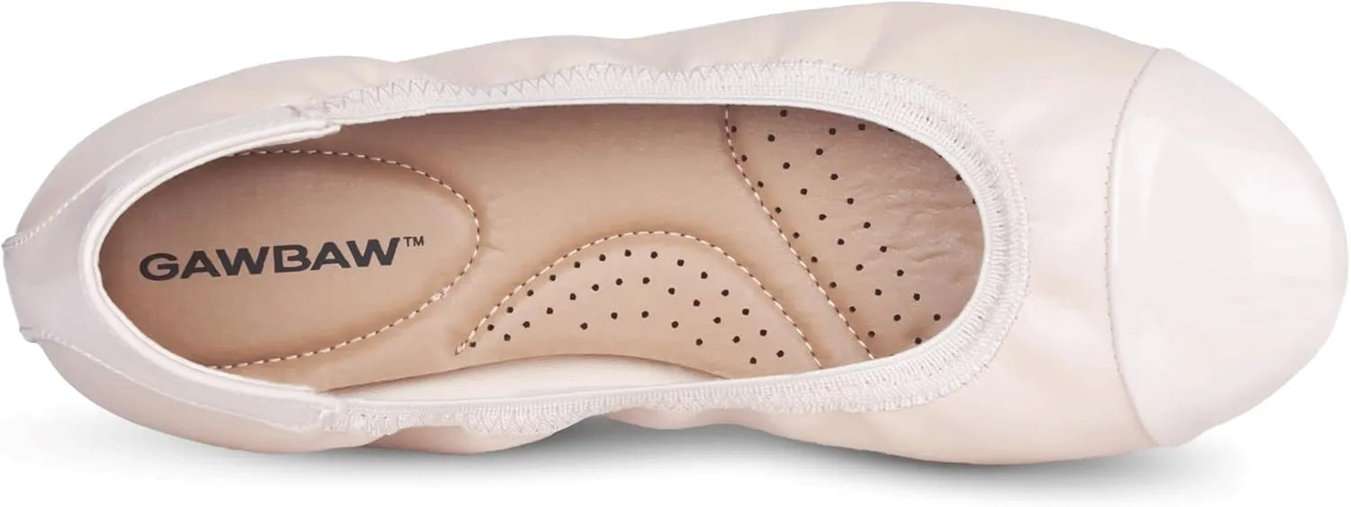 GAWBAW Women's Ballet Flats Shoes - Slip on Casual Flats Round Toe Walking Ballerina Shoes for Women
