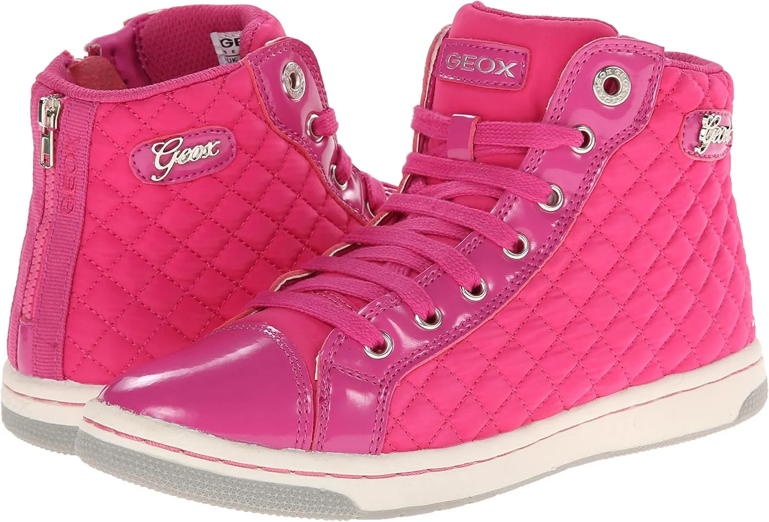 Geox Girl Jr Creamy High Top Qui Sneaker