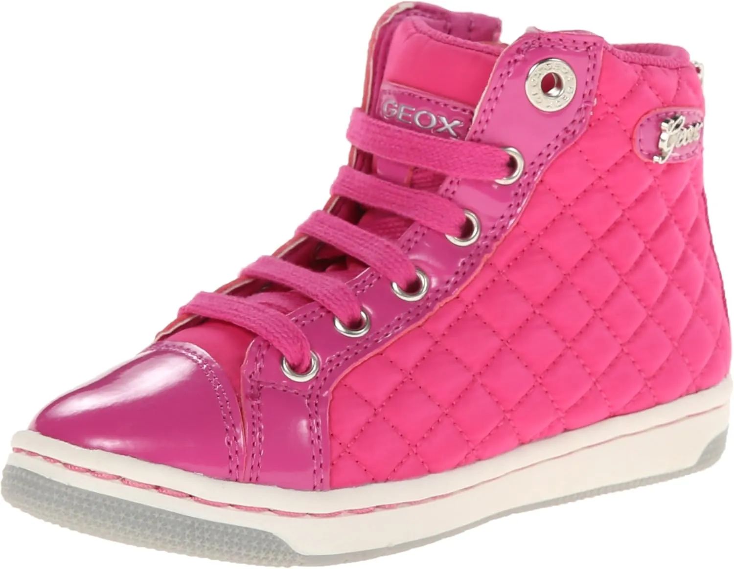 Geox Girl Jr Creamy High Top Qui Sneaker
