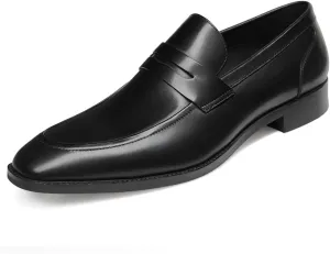 GIFENNSE Men's Dress Shoes Slip-On Loafers Formal Leather Shoes for Men