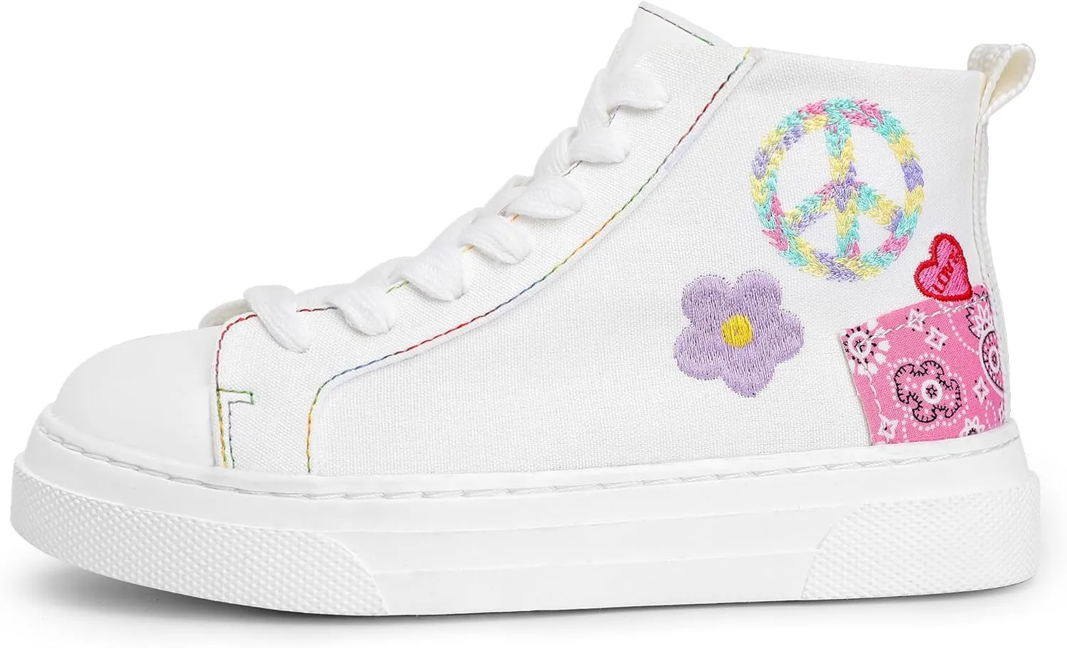 Girls Sneaker High Top Shoes Cute Kids Boots Platform Shoes Little Kids/Big Kids