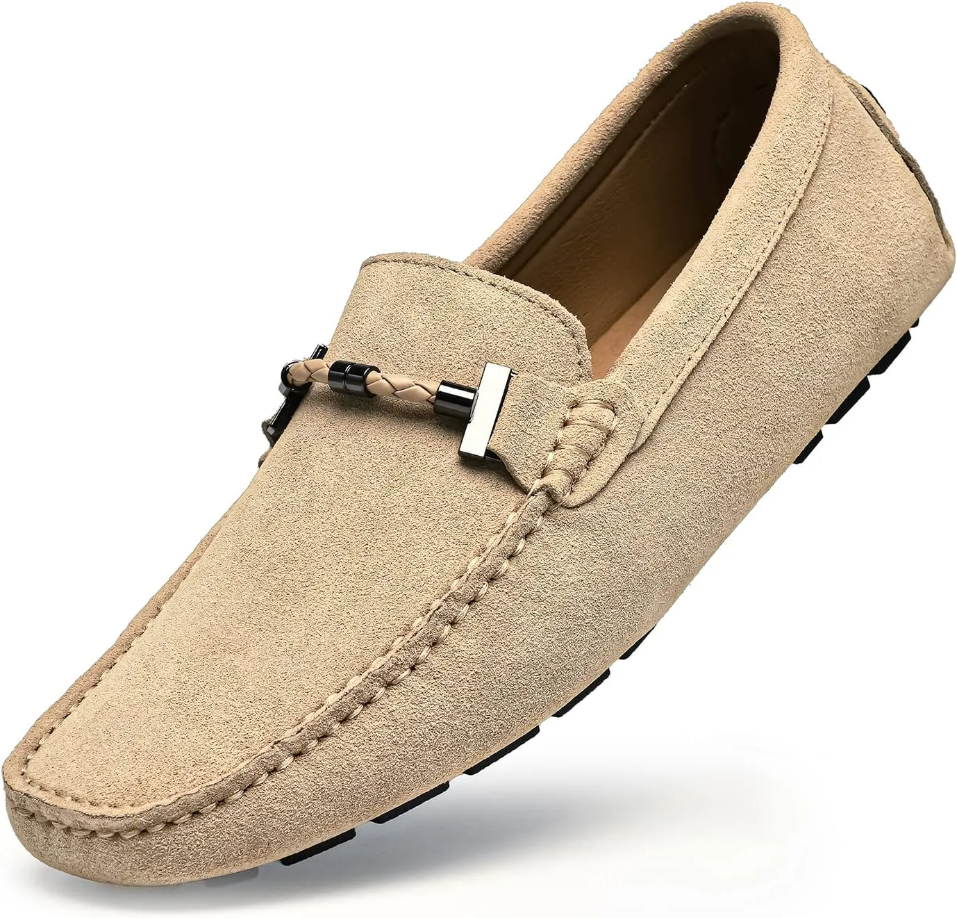 Go Tour Men's Penny Loafers Moccasin Driving Shoes Slip On Flats Boat Shoes