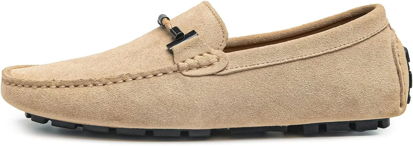 Go Tour Men's Penny Loafers Moccasin Driving Shoes Slip On Flats Boat Shoes