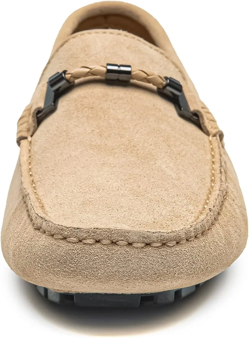 Go Tour Men's Penny Loafers Moccasin Driving Shoes Slip On Flats Boat Shoes