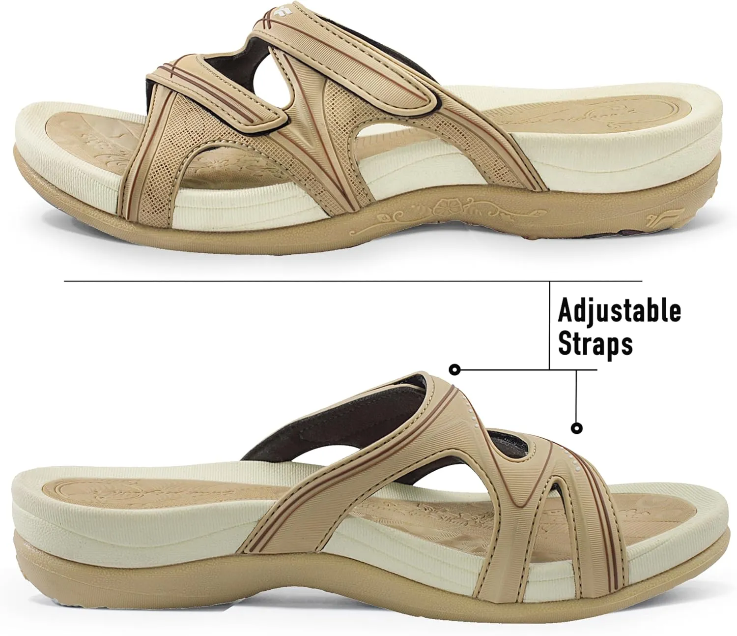 Gold Pigeon Shoes SIGNATURE Comfort Walking Ergonomic Slides Sandals for Women