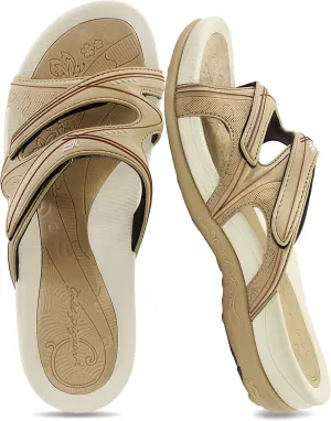 Gold Pigeon Shoes SIGNATURE Comfort Walking Ergonomic Slides Sandals for Women