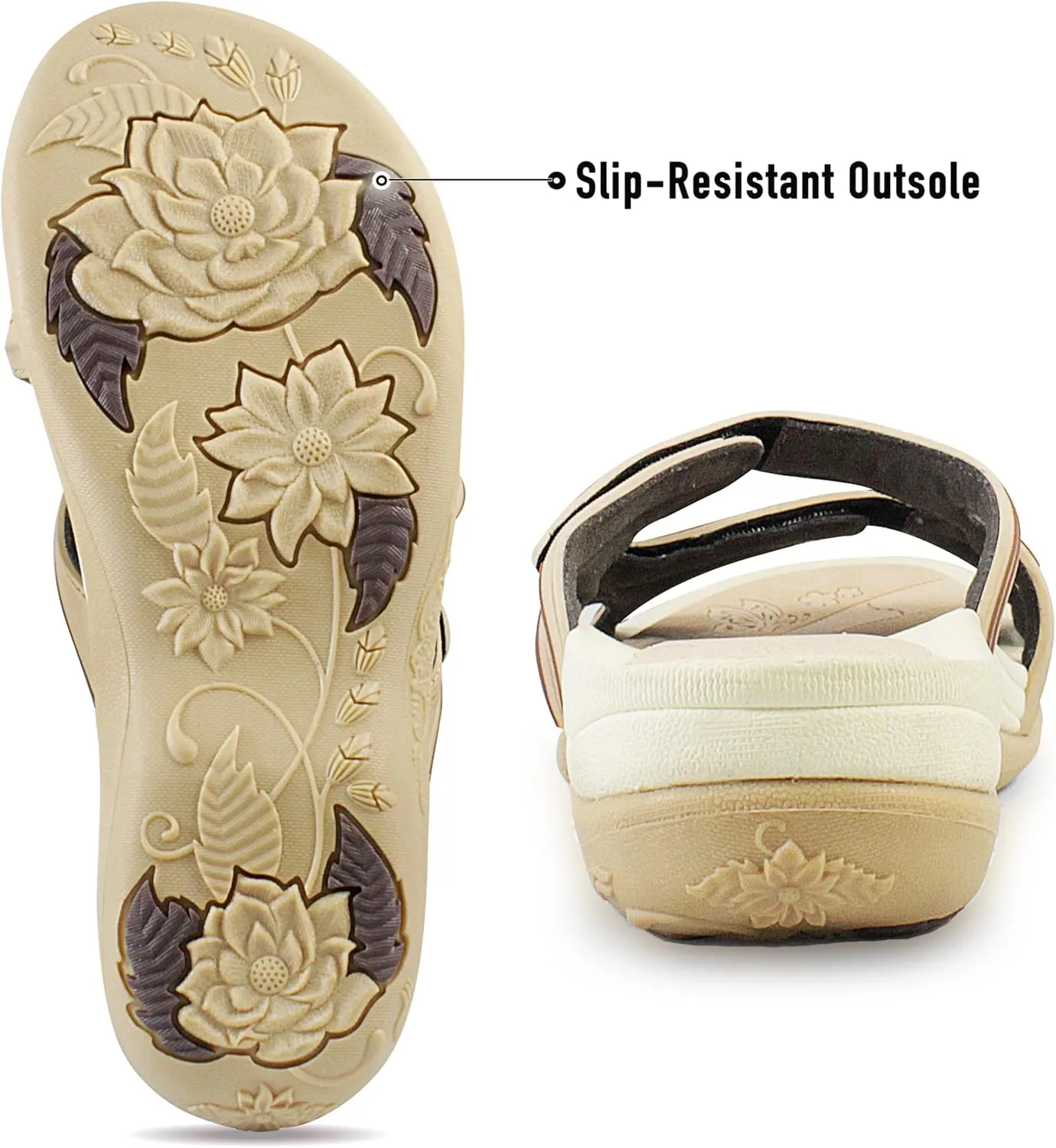 Gold Pigeon Shoes SIGNATURE Comfort Walking Ergonomic Slides Sandals for Women