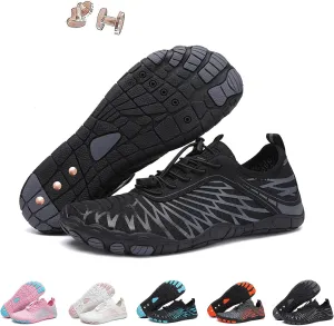 Grounding Shoes with Copper, Women Men Waterproof Trail Running Healthy & Non-Slip Barefoot Shoes, Slip-On Hike Footwear Minimalist Athletic