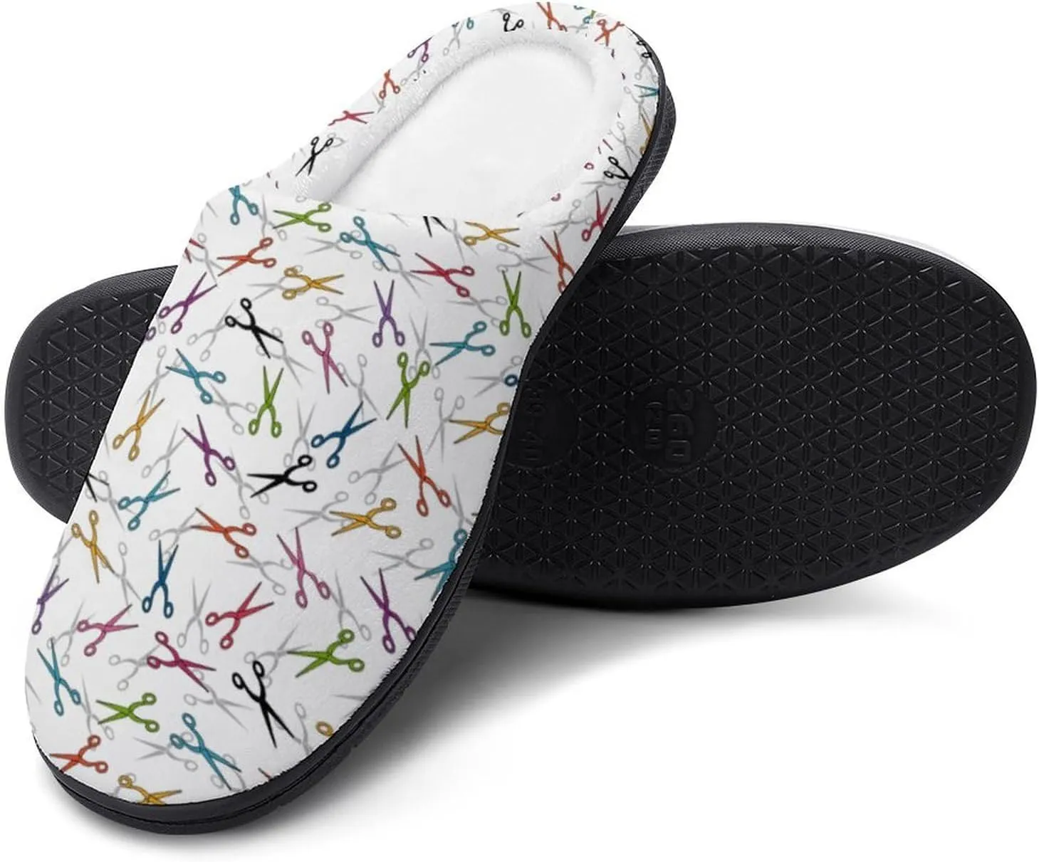 Halloween Checkered Clog Slippers For Men Non-Slip House Slippers Women's Cotton Slippers Slip-On Shoes Indoor Outdoor