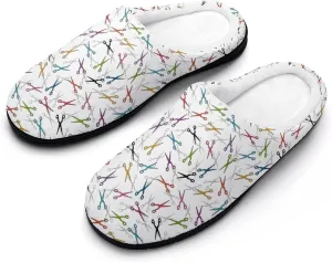 Halloween Checkered Clog Slippers For Men Non-Slip House Slippers Women's Cotton Slippers Slip-On Shoes Indoor Outdoor