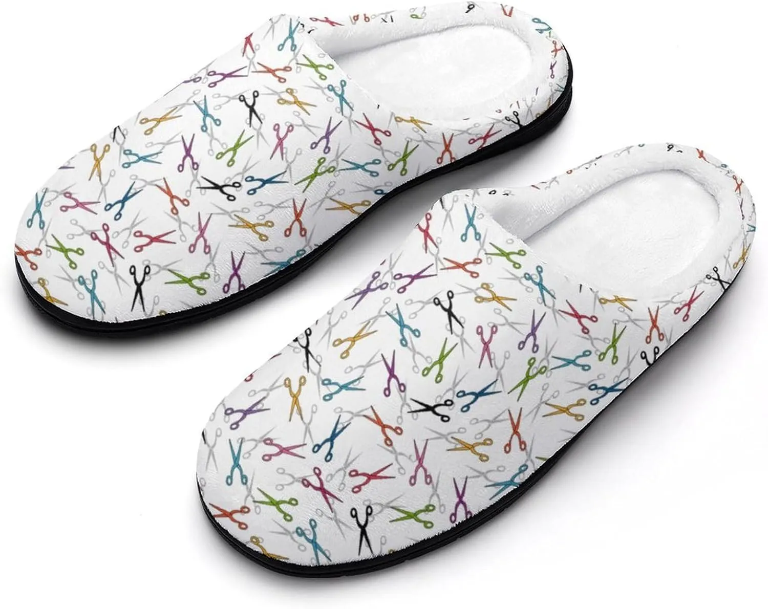 Halloween Checkered Clog Slippers For Men Non-Slip House Slippers Women's Cotton Slippers Slip-On Shoes Indoor Outdoor