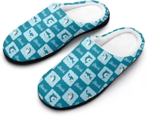 Halloween Party Green House Slippers For Woman Mens Funny Memory Foam Bedroom Slippers Indoor Outdoor Slip-On Shoes