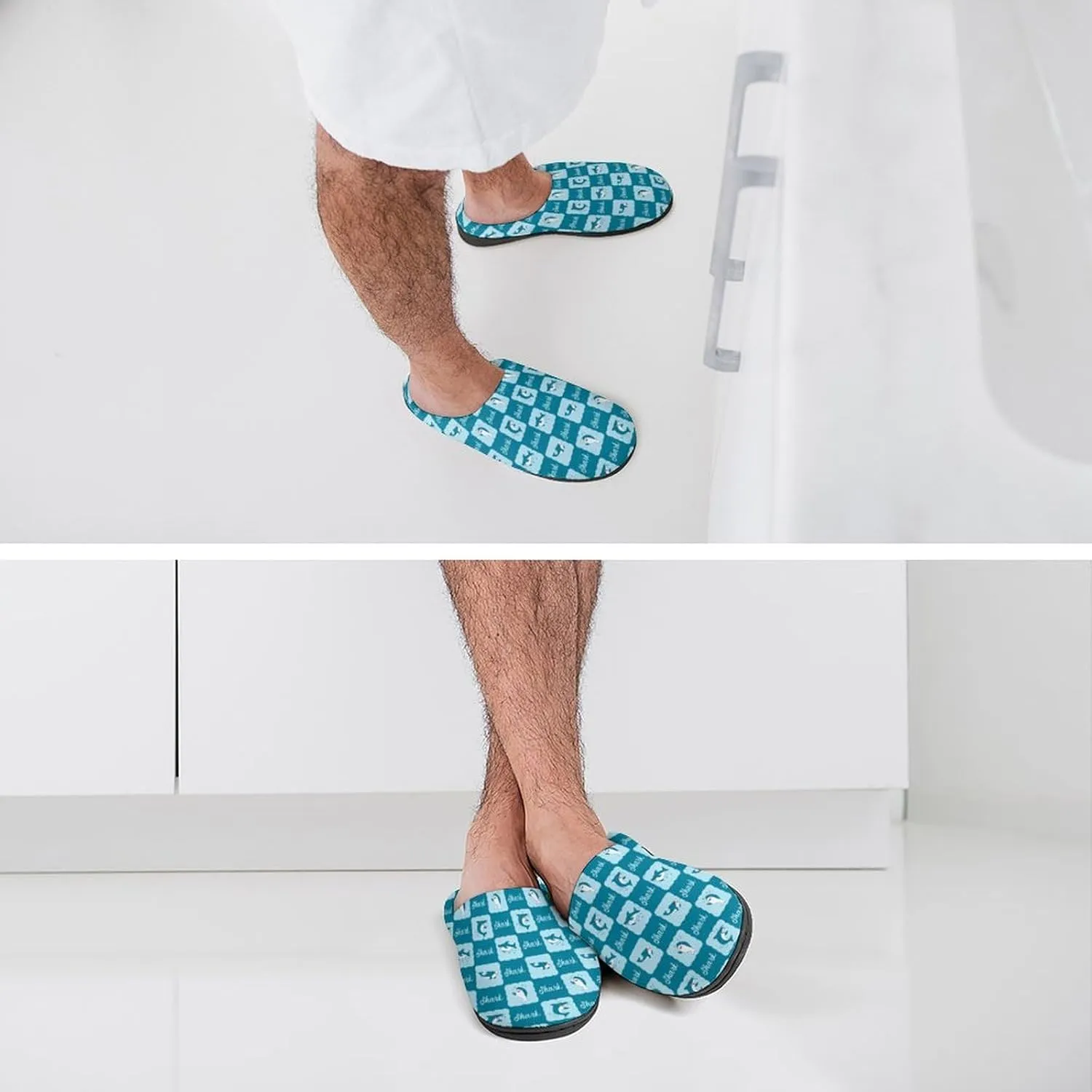 Halloween Party Green House Slippers For Woman Mens Funny Memory Foam Bedroom Slippers Indoor Outdoor Slip-On Shoes