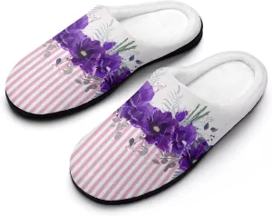 Halloween Slippers For Women Men Warm Cotton House Slippers Hard Sole Comfy Clog Slippers Slip-On Shoes Indoor Outdoor