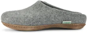 Handmade Wool Felt Slippers with Arch Support and Leather Sole