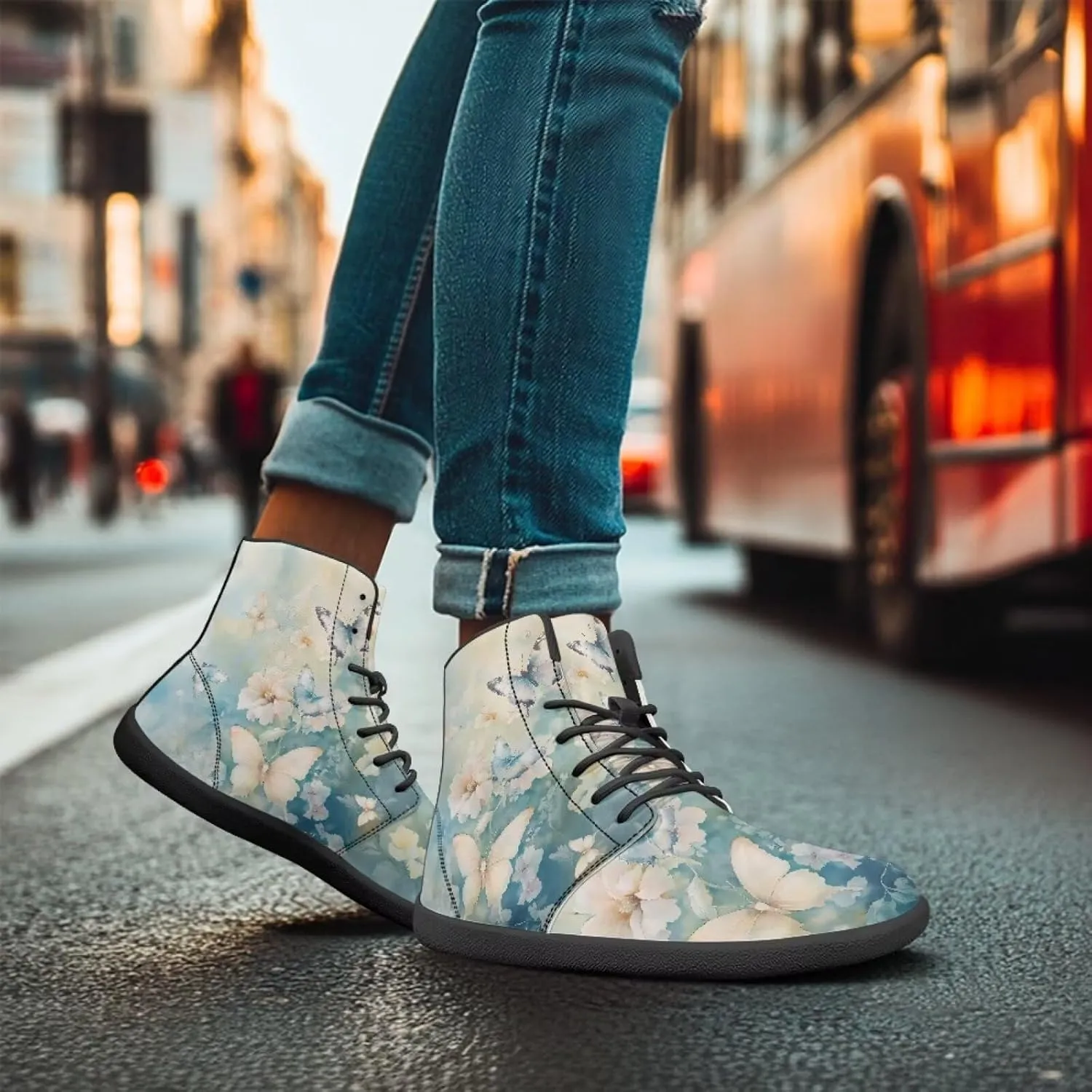 High Top Walking Barefoot Shoes for Men Women Running Sneakers Driving Loafers Work Training Shoes