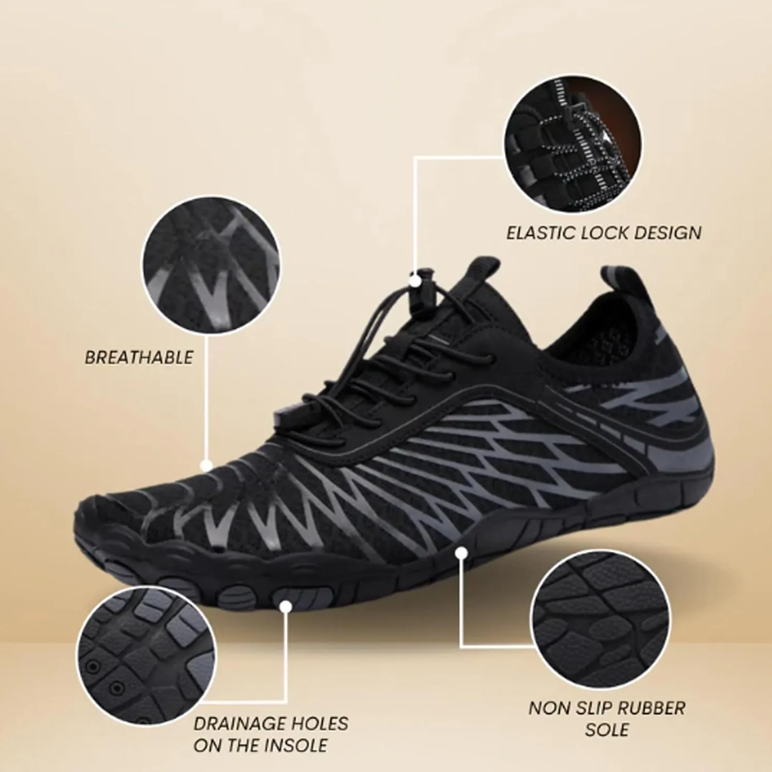 Hike Barefoot Shoes Womens Mens, Pro Healthy Non-Slip Quick Dry Shoe Slip-On Minimalist Athletic Unisex