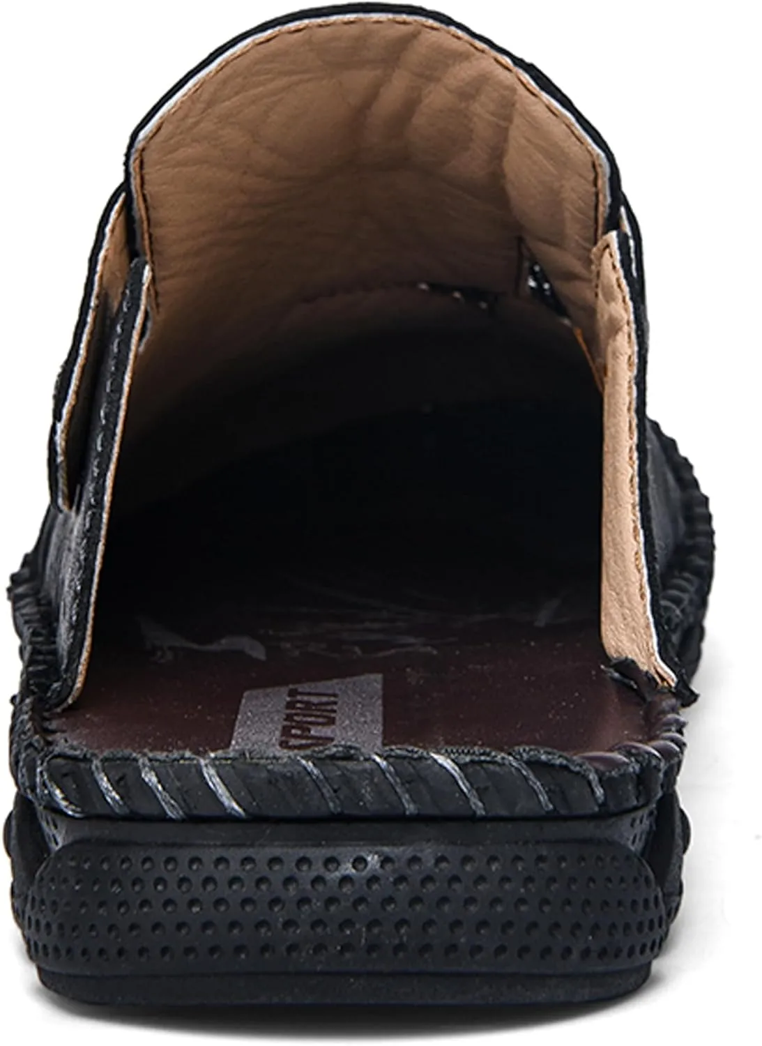 Honeystore Men's Non-Slip Flat Slide Sandals Slip-on Beach Shoes