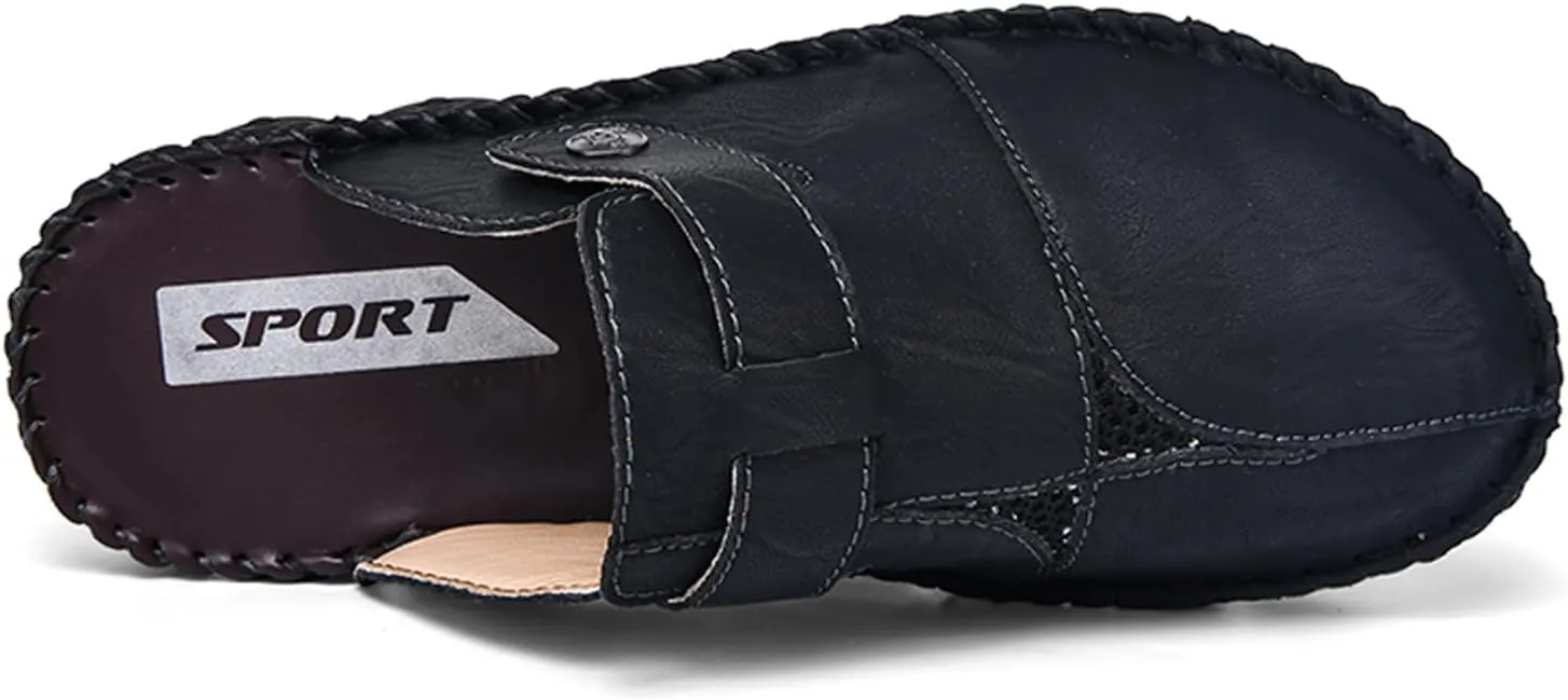 Honeystore Men's Non-Slip Flat Slide Sandals Slip-on Beach Shoes