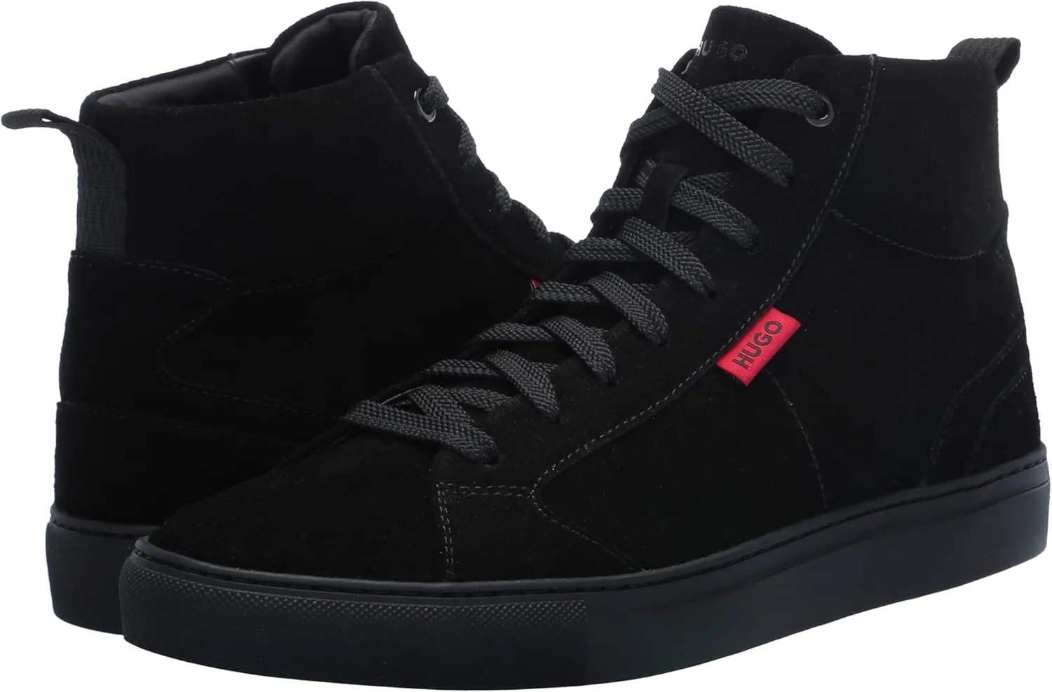 HUGO Men's Essential Cupsole Suede High Top Sneaker