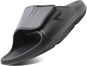 HUHV Recovery Comfort Sandals- Orthopedic Flip-Flop and Slide Sandals with Arch Support and Extra Cushion EVA Footbed for Men and Women