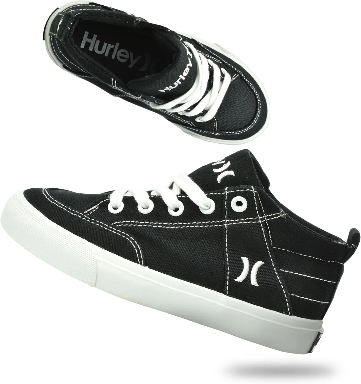 Hurley Roddy Kids High Top Skateboard Sneakers, Sports Shoes for Boys and Girls