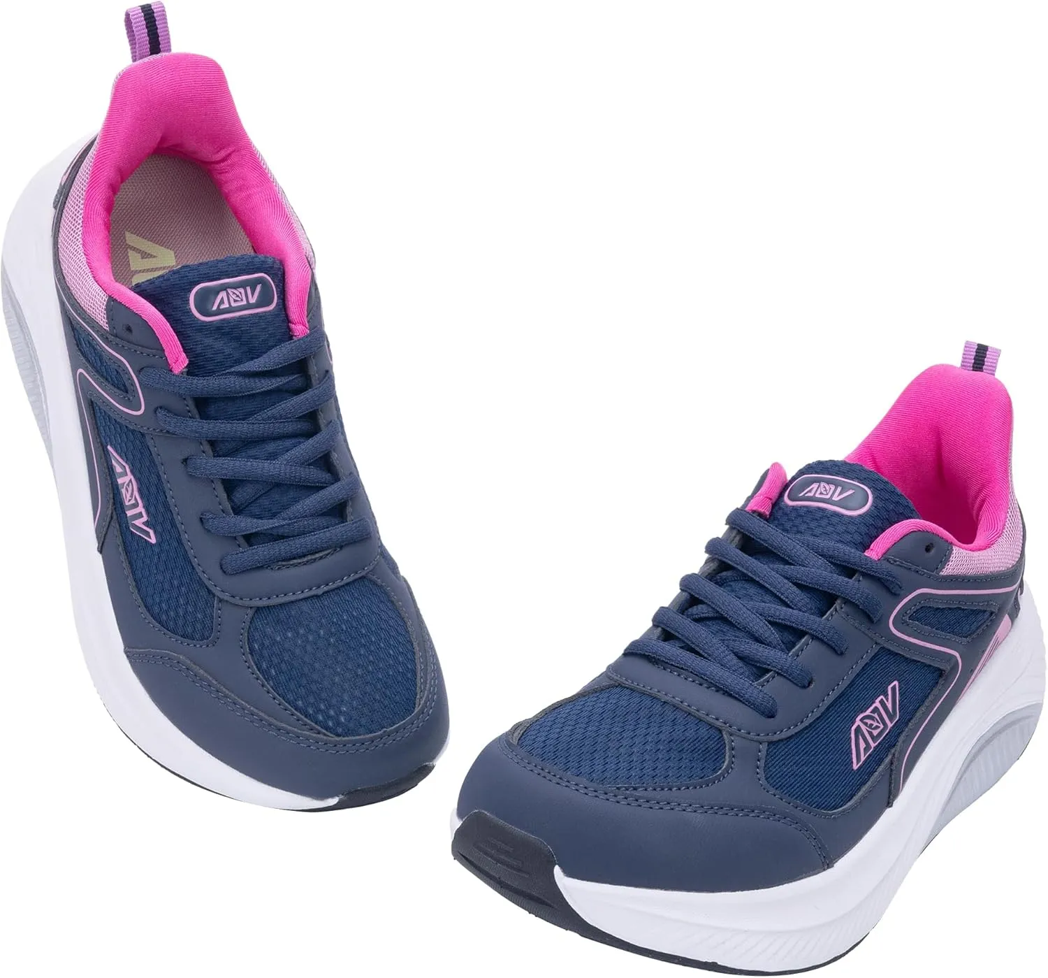 IIV Women Walking Shoes for Plantar Fasciitis | Wide Toe Box Shoes for Bunions | Arch Support Orthotic Shoes for Standing All Day