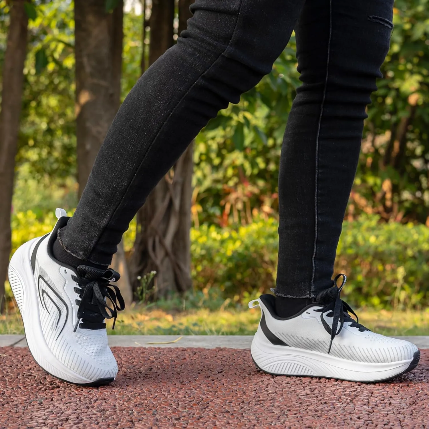 IIV Women Walking Shoes for Plantar Fasciitis | Wide Toe Box Shoes for Bunions | Arch Support Orthotic Shoes for Standing All Day
