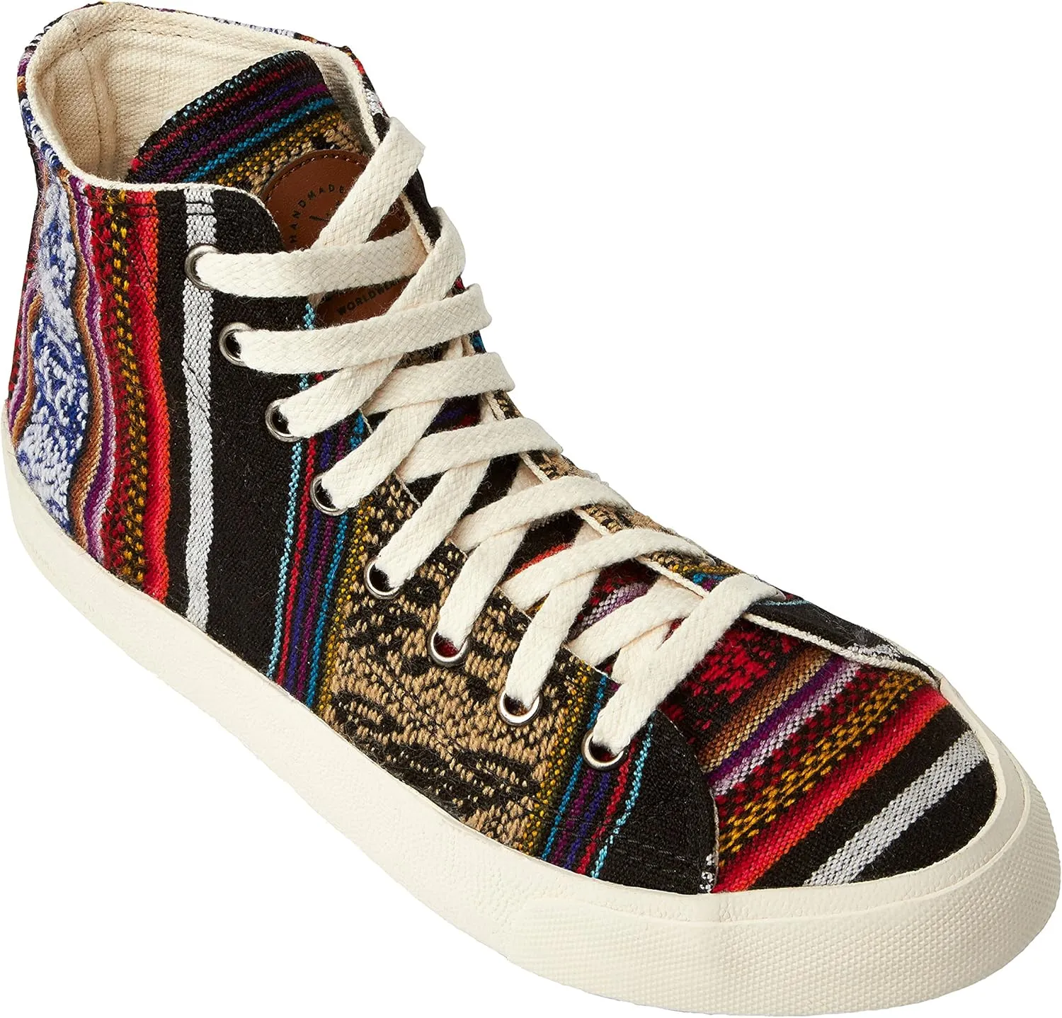 Inkkas - Blackbird High Top Canvas Sneaker - Handcrafted Artisan Women's & Men's Casual Shoes