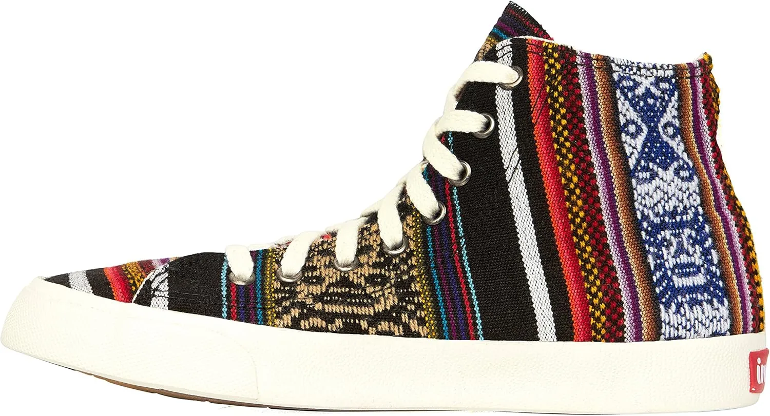 Inkkas - Blackbird High Top Canvas Sneaker - Handcrafted Artisan Women's & Men's Casual Shoes