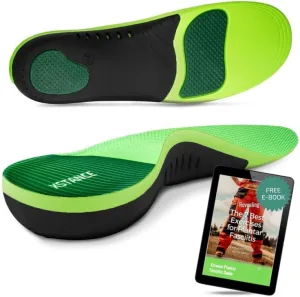 Insoles 2.0 for Men & Women – Plantar Fasciitis, Heel Pain, Flat Feet & Overpronation | Heavy-Duty Arch Support for Standing All Day | Built for 200  lbs | Men’s 10.5-12 / Women’s 11.5-13