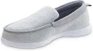 isotoner Zenz Men's Sport Knit Moccasin, Slip-on Shoe