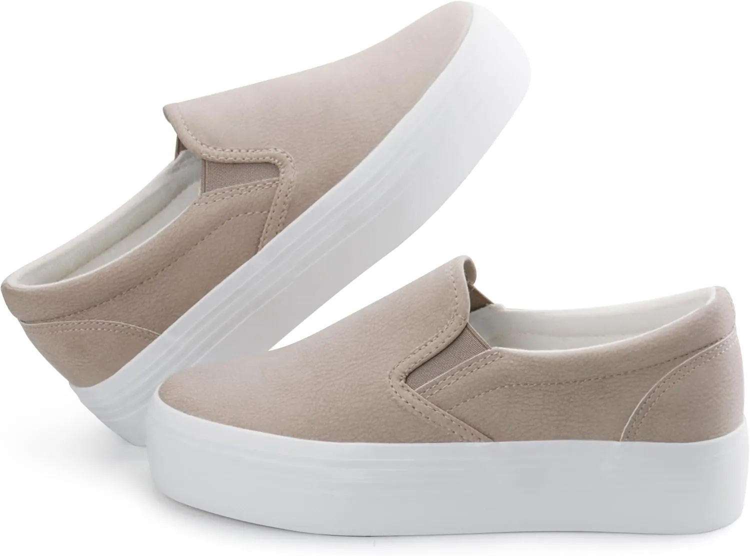 JABASIC Women Slip-on Platform Loafers Casual Comfortable Loafer Shoes