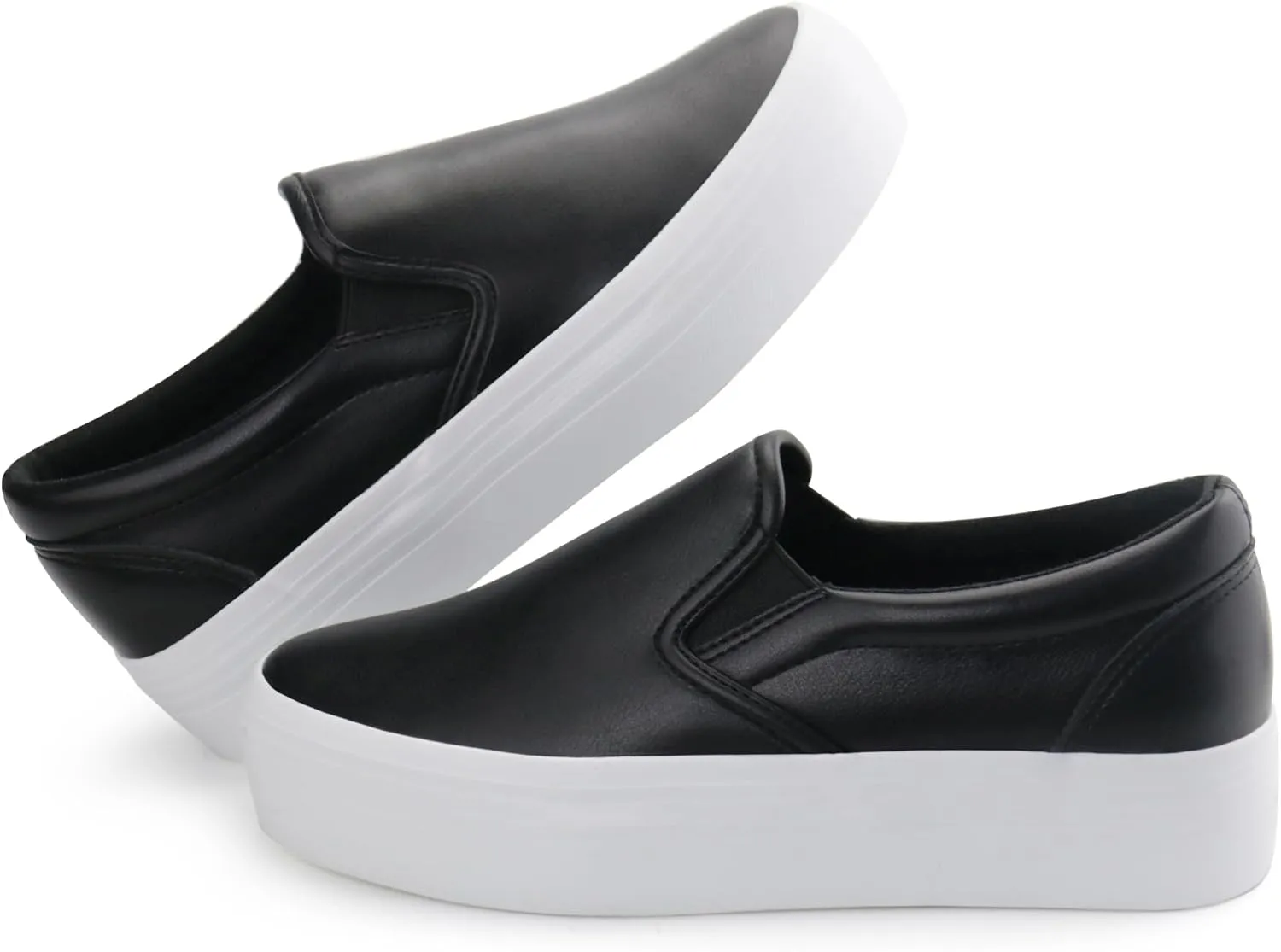 JABASIC Women Slip-on Platform Loafers Casual Comfortable Loafer Shoes
