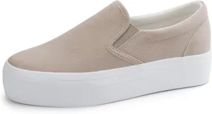 JABASIC Women Slip-on Platform Loafers Casual Comfortable Loafer Shoes